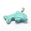 Dolphin Natural & Synthetic Mixed Stone Pendants G-Q449-01-2