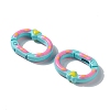 Spray Painted Alloy Spring Gate Rings X1-PALLOY-F293-04-4