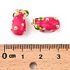 Fruit Brass Enamel Pendants KK-M324-04B-G-3