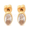304 Stainless Steel Rhinestone Stud Earrings for Women EJEW-M068-03G-3