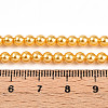 Baking Paint Pearlized Glass Pearl Bead Strands HY-N002-4mm-A08-5