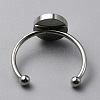304 Stainless Steel Cuff Ring Components FIND-WH0129-74C-P-2
