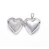 Tarnish Resistant 316 Stainless Steel Locket Pendants STAS-N0016-03P-3