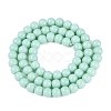 Opaque Solid Color Glass Beads Strands X-GLAA-T032-P6mm-21-3