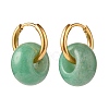 Natural Green Aventurine Chip Beads Jewelry Set SJEW-JS01223-07-7