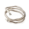 Adjustable Iron Snake Wrap Bangles BJEW-U004-03A-P-2