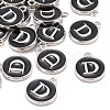 Platinum Plated Alloy Charms ENAM-S118-02D-P-4
