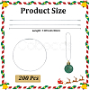 200Pcs Polyester Cord Tag Chains FIND-CP0003-36B-2