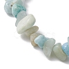 Natural Amazonite & Synthetic Turquoise Beaded Stretch Bracelets for Women BJEW-JB10750-01-4