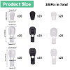 180Pcs 9 Style Plastic Cord Ends KY-CA0001-56-2
