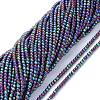 Electroplate Glass Beads Strands EGLA-K014-A-FP10-1