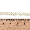 Electroplate Glass Beads Strands GLAA-Q105-03-04-4