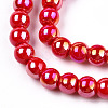 Electroplate Opaque Glass Beads Strands GLAA-T032-P4mm-AB04-2