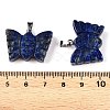 Natural Lapis Lazuli Carved Butterfly Pendants G-N342-01C-4