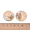 Brass & Epoxy Resin Pendants KK-Q082-04KCG-01-3