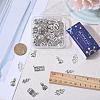 80Pcs 5 Style Tibetan Style Zinc Alloy Pendants TIBEP-SC0002-46-3