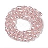 Transparent Electroplate Glass Beads Strands EGLA-N013-T8mm-B18-2