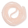 Baking Paint Imitation Jade Glass Round Bead Strands DGLA-Q021-4mm-42-2