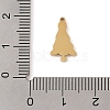 Christmas Theme Ion Plating(IP) 304 Stainless Steel Enamel Charms STAS-Z083-08G-04-3