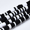 Handmade Polymer Clay Beads Strands CLAY-R089-4mm-086-1