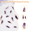 16Pcs Natural Gemstone Copper Wire Wrapped Pendants FIND-DC0003-66-5