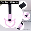 2Pcs ABS Plastic Devil Heart Rear Bumper Warning Handle Ring HJEW-SP0001-51A-6