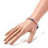 Handmade Polymer Clay Heishi Beads Stretch Bracelet BJEW-JB07372-3