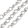 Tarnish Resistant 304 Stainless Steel Textured Twist Oval Link Chains CHS-G027-05P-1