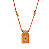 Brass and Enamel Pendant Necklaces FS-WG2CA9F-12-1