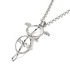 Brass Pendant Necklaces NJEW-P299-A06-P-2