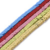 Spray Painted Non-magnetic Synthetic Hematite Beads Strands G-R468-01-M-1