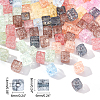 160Pcs 8 Colors Crackle Glass Beads GLAA-PH0001-38-6