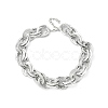 Unisex Thick Aluminum Double Link Chains Necklaces LS-NJEW-V006-01P-2