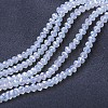 Electroplate Glass Beads Strands EGLA-A034-J4mm-B06-1