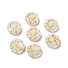 Transparent Plating Acrylic Beads X-OACR-L013-027-3