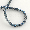 Electroplate Glass Bead Strands EGLA-R094-4mm-M2-2