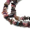 Natural Multicolor Tourmaline Chip Beads Strands G-D093-A05-4
