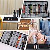10 Grids Rectangle PU Leather Watch Straps Necklace Bracelet Display Tray ODIS-NB0001-38B-6