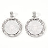 Alloy Pendant Cabochon Settings LS-PALLOY-S107-005P-RS-1