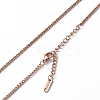 Ion Plating(IP) 304 Stainless Steel Curb Chain Necklace for Men Women NJEW-K245-015C-2