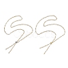 2Pcs Adejustabel Two Tone 304 Stainless Steel Oval Link Chains Necklace Making AJEW-JB01667-1