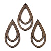 Walnut Wood Pendants WOOD-A025-04F-1
