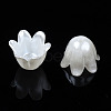 Spray Paint ABS Plastic Imitation Pearl Beads X-MACR-N013-001-6