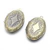 Brass Locket Pendants KK-F717-08AB-NR-1