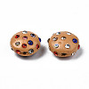 Polymer Clay Rhinestone Beads RB-S056-27K-3