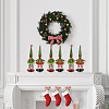 4 Sets 2 Style Christmas Wine Bottle Cover Pleuche Decoration AJEW-GF0007-18-7