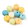 Rubberized Style Imitated Silicone Acrylic Beads MACR-T048-01C-10-1