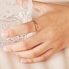 Number Pendant Necklace & Open Cuff Ring JX201A-6