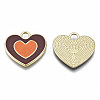 Rack Plating Alloy Enamel Pendants LS-ENAM-T014-03B-RS-2