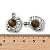 Natural Tiger Eye Pendants KK-M270-42P-3